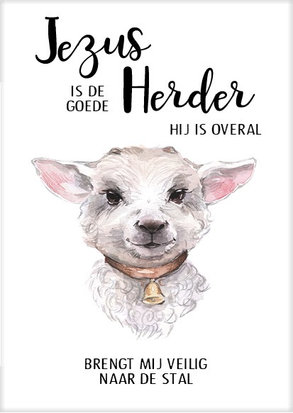 Poster 50x70 Jezus is de Goede Herder - MA33215 -  Posters XL  bij MajesticAlly