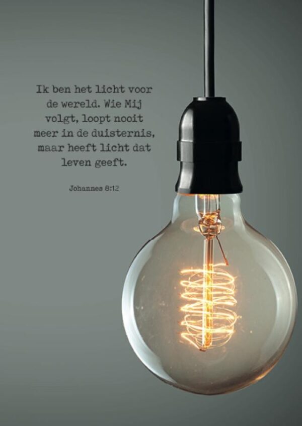 Poster A4 'Ik ben het licht voor de wereld' - MA37117 -  Posters A4 bij MajesticAlly