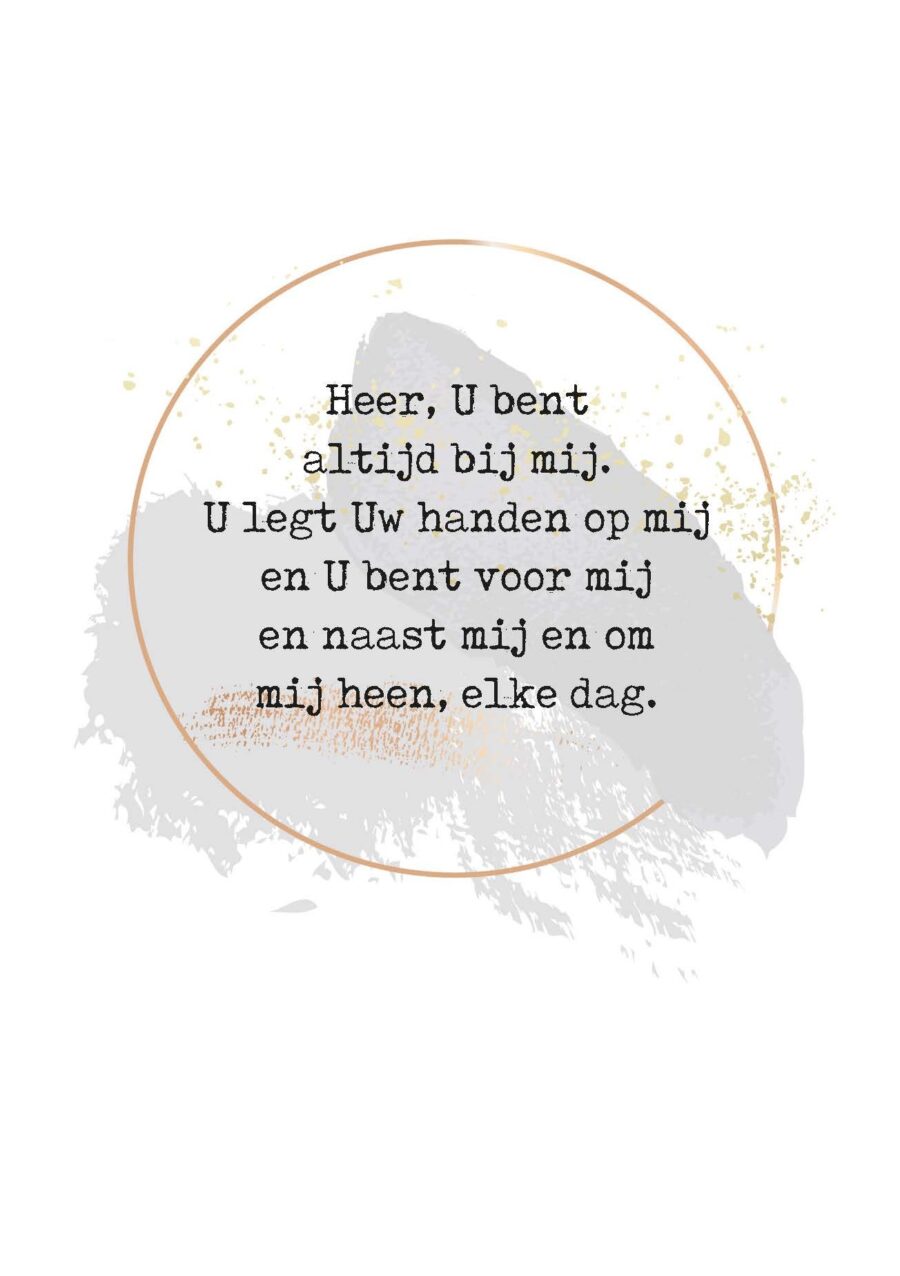 Poster A4 Heer U bent altijd bij mij - Opwekking 518 - 552648P - Posters bij MajesticAlly