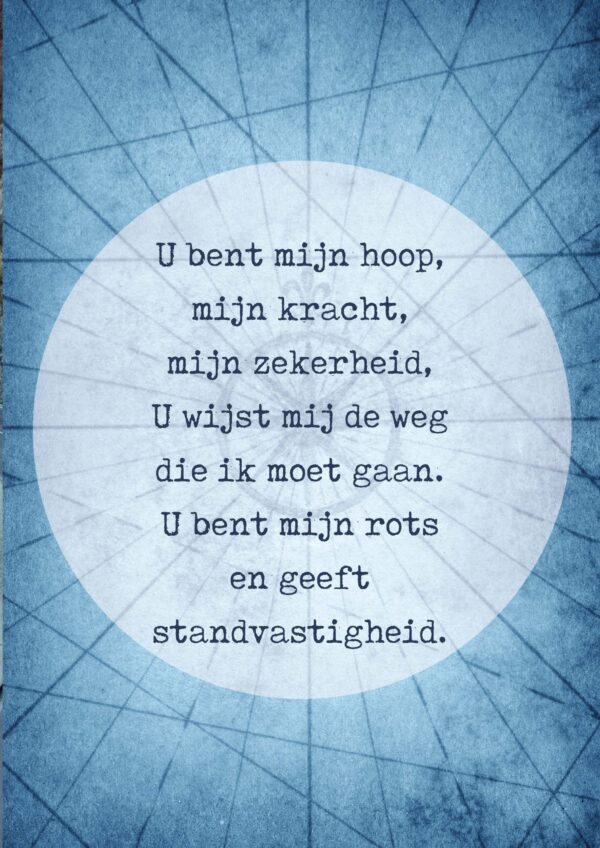 Poster A4  U bent mijn hoop - Opwekking 564 - 552649P -  Posters bij MajesticAlly