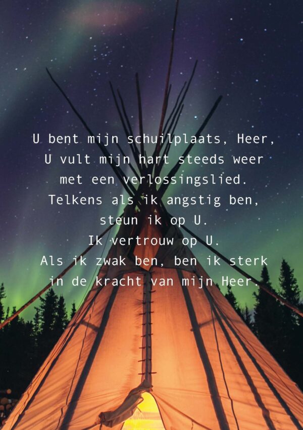 Poster A4  U bent mijn schuilplaats Heer - Opwekking 176 - 552672P -  Posters bij MajesticAlly