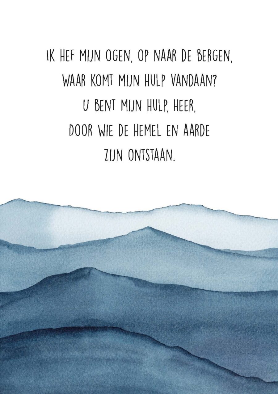 Poster A4 Ik hef mijn ogen op - Opwekking 451 - 552646P - Posters bij MajesticAlly