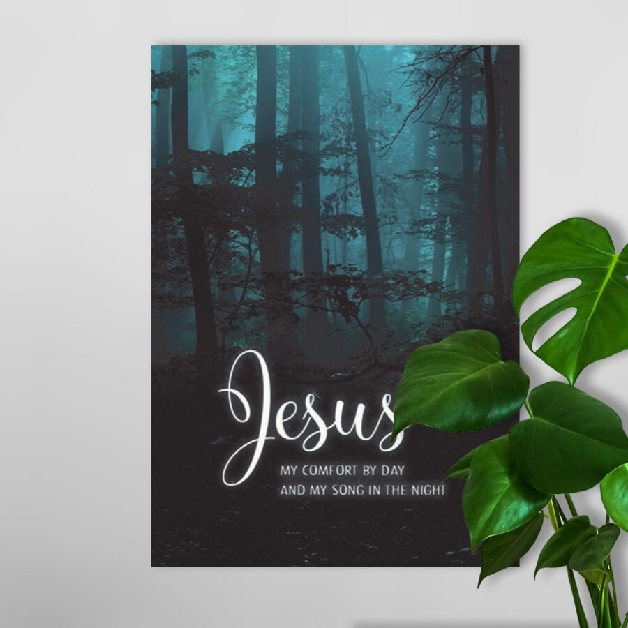 Poster A4 'Jesus my comfort' - Hour of Power - MA26118 - Posters bij MajesticAlly