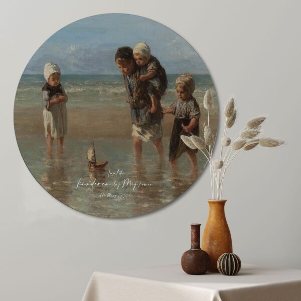 Muurcirkel 'Kinderen der zee' - 60 cm - MA39307 -  Wanddeco bij MajesticAlly