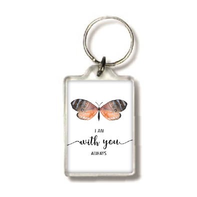 Sleutelhanger I am with you always - MA25508 -  Beautiful Day  bij MajesticAlly