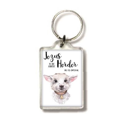 Sleutelhanger lammetje Jezus is de Goede - MA25501 -  Beautiful Day  bij MajesticAlly