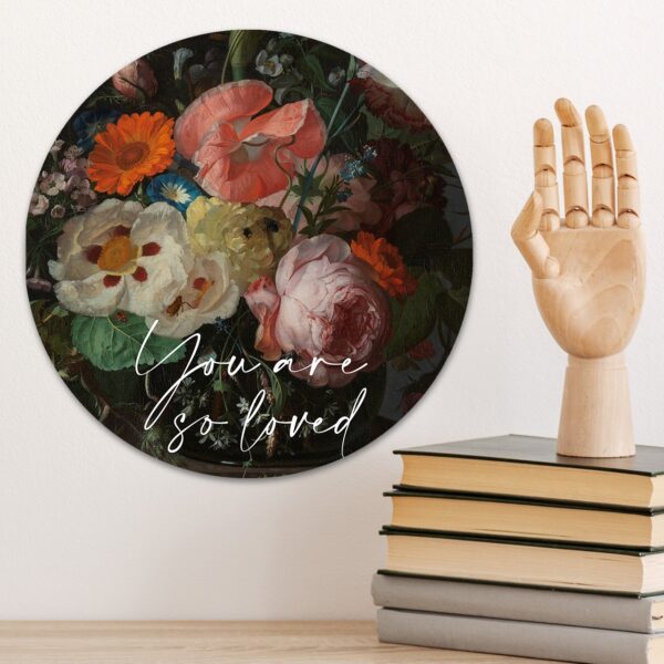 Muurcirkel 'You are so loved' - 30 cm - MA39217 -  Wanddeco bij MajesticAlly