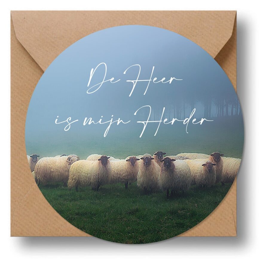 Cirkelcadeau 'De Heer is mijn Herder' - MA39619 - Cadeauborden bij MajesticAlly