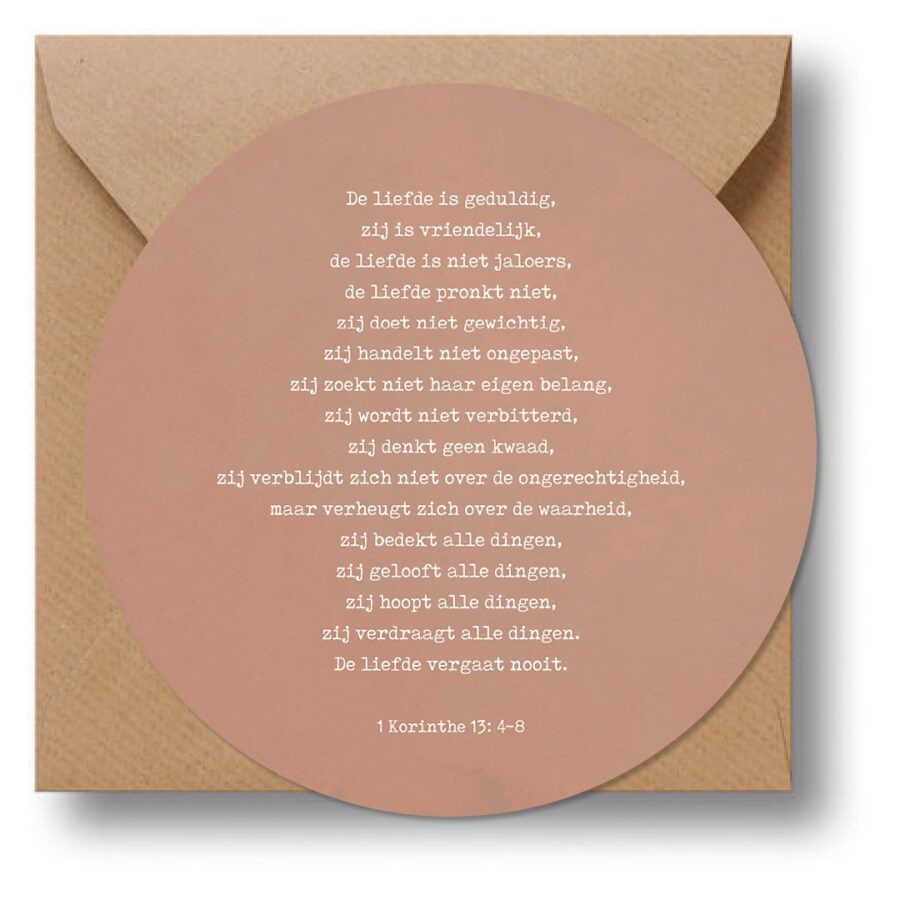 Cirkelcadeau 'Roze - de liefde' - MA39623 - Cadeauborden bij MajesticAlly