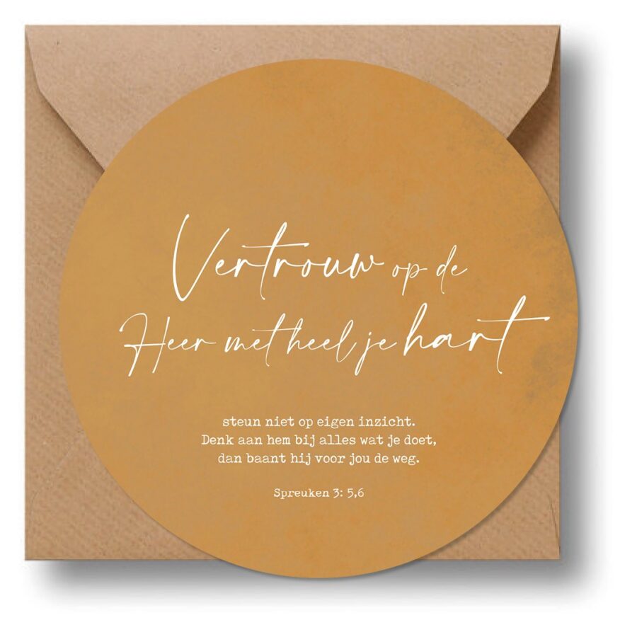 Cirkelcadeau 'Vertrouw op de Heer' - MA39627 - Cadeauborden bij MajesticAlly