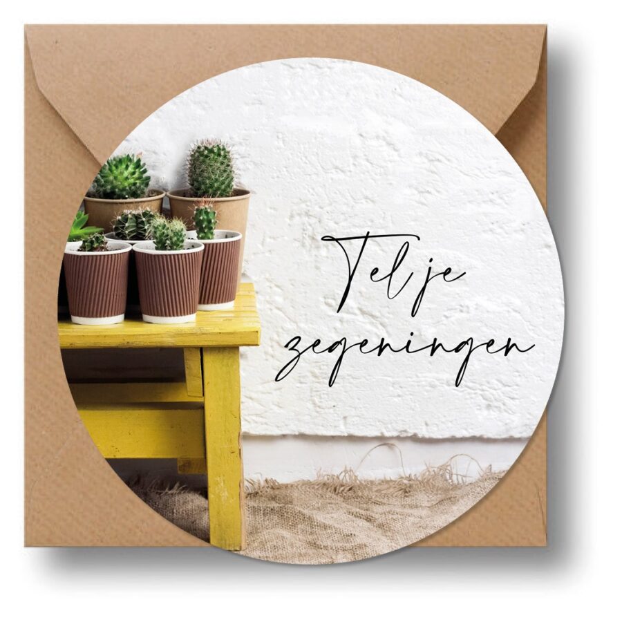 Cirkelcadeau 'Tel je zegeningen' - MA39633 - Cadeauborden bij MajesticAlly