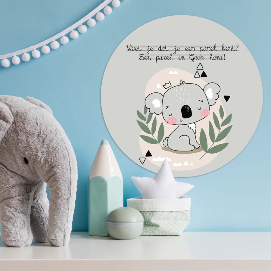 Kinder muurcirkel 'Weet je dat je een parel bent' - 30 cm - MA39233 - Wanddeco bij MajesticAlly