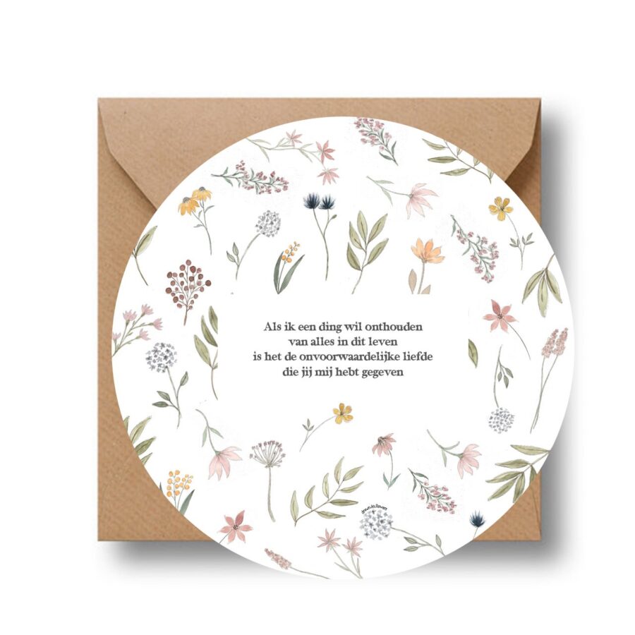 Cirkelcadeau 'Als ik een ding wil onthouden' - MA39654 - Moederdag bij MajesticAlly