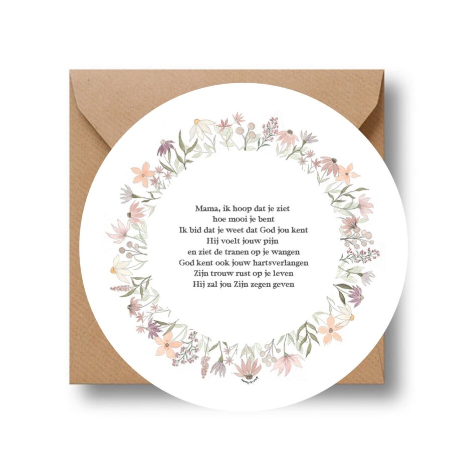 Cirkelcadeau 'Mama, ik hoop dat' - MA39652 - Moederdag bij MajesticAlly