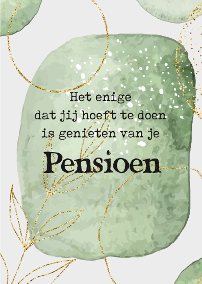 Wenskaart 'Pensioen' - MA43030 -  Courage bij MajesticAlly