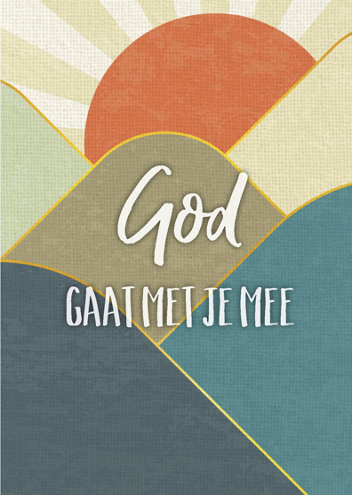 Wenskaart 'God gaat met je mee' - MA43033 -  Courage bij MajesticAlly