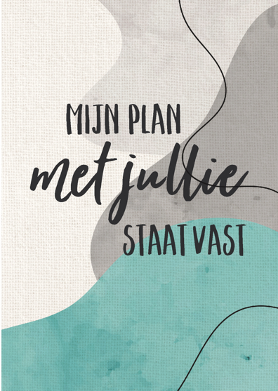 Wenskaart 'Mijn plan met jullie' - MA43038 -  Courage bij MajesticAlly