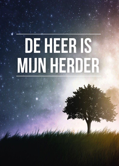 Poster 50x70 De Heer is mijn Herder - MA48412 -  Posters XL  bij MajesticAlly