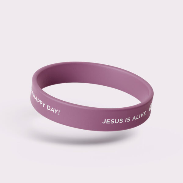 OW41006 - Siliconen armband - Oh happy day! Jesus is alive