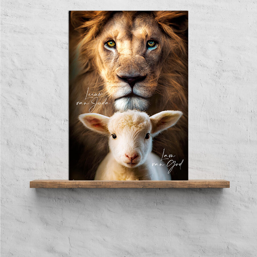 Plexiglas A3 Leeuw van Juda, Lam van God
