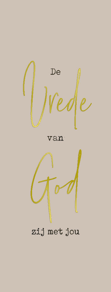 MA52104 - Boekenlegger 'De Vrede van God zij met jou'