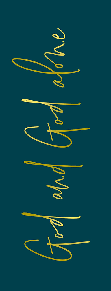 MA52108 - Boekenlegger 'God and God alone'