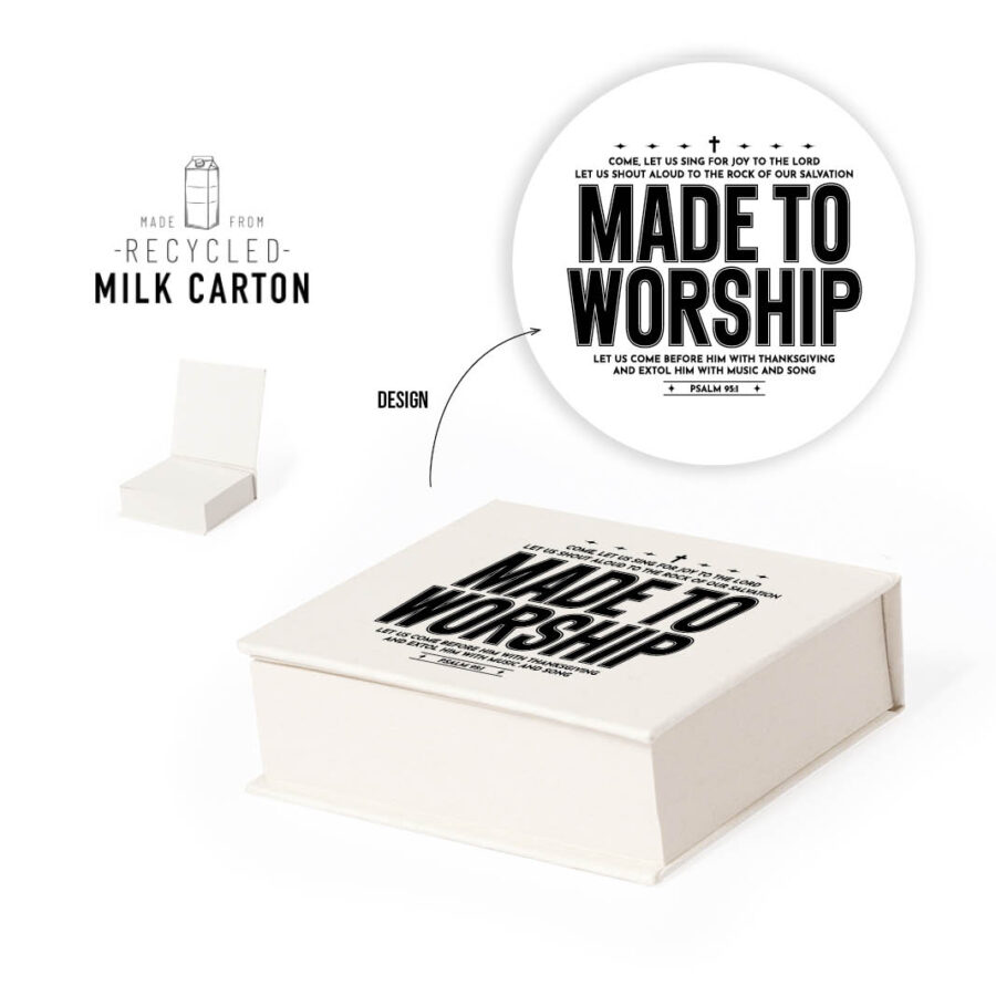 Memoblokje Made to worship