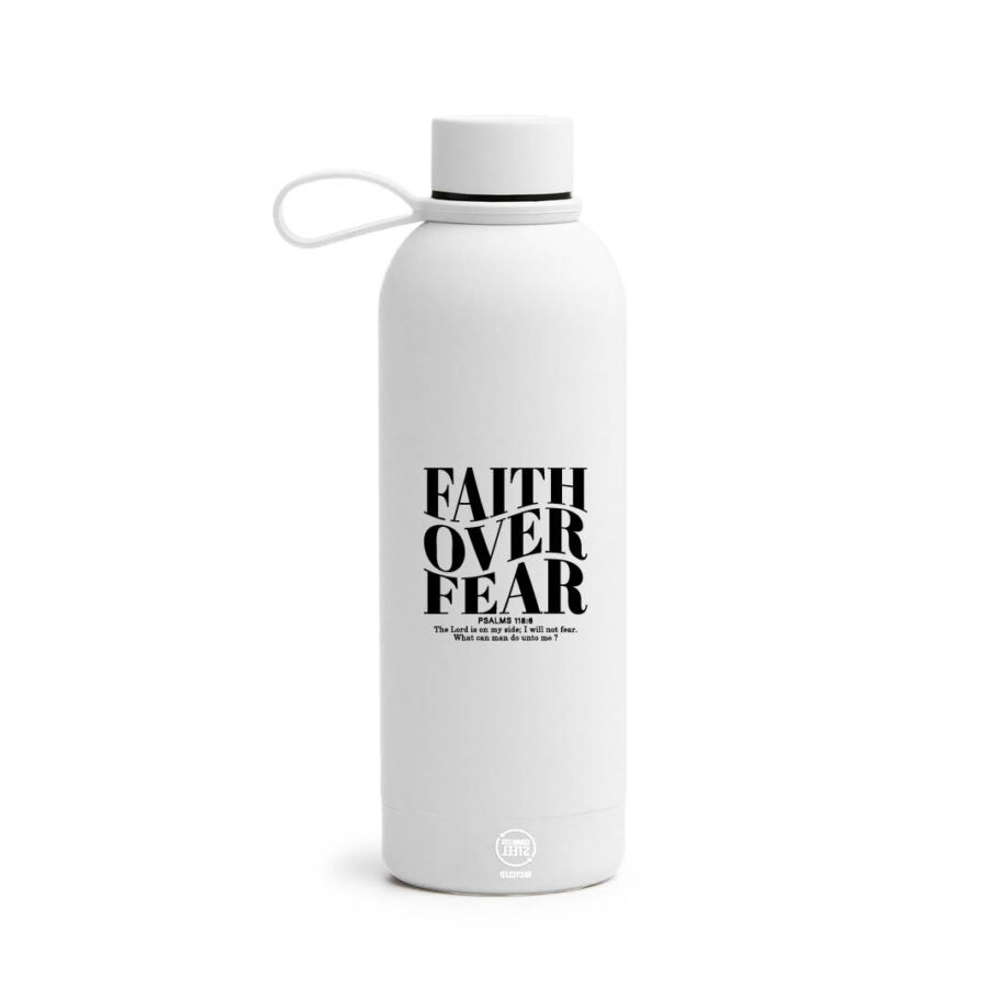 Drinkfles Stainless steel Faith over fear