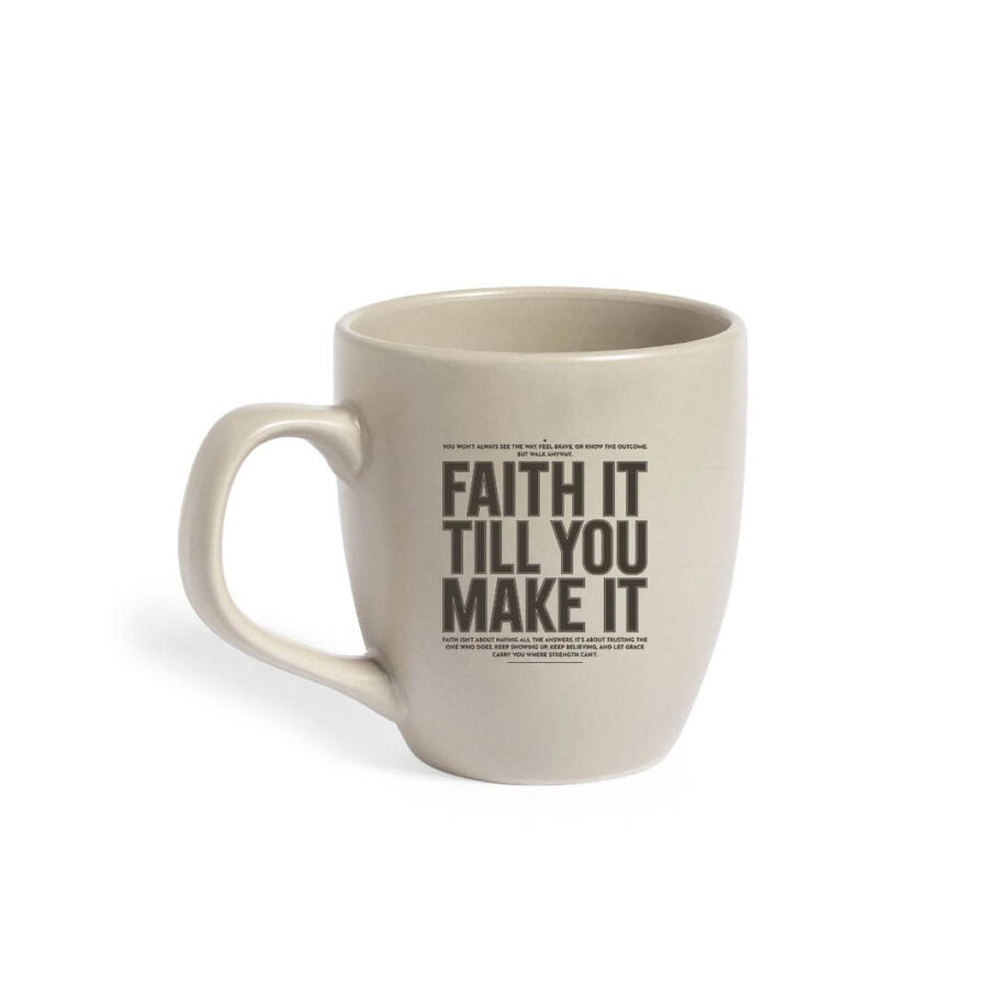 Mok keramiek Faith it
