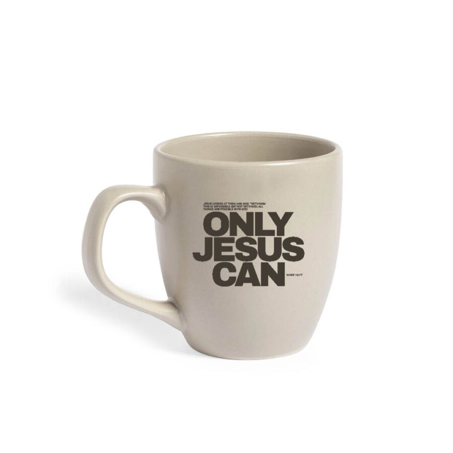 Mok keramiek Only Jesus can