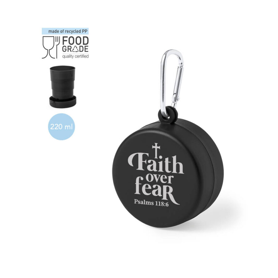 Opvouwbare beker Faith over fear