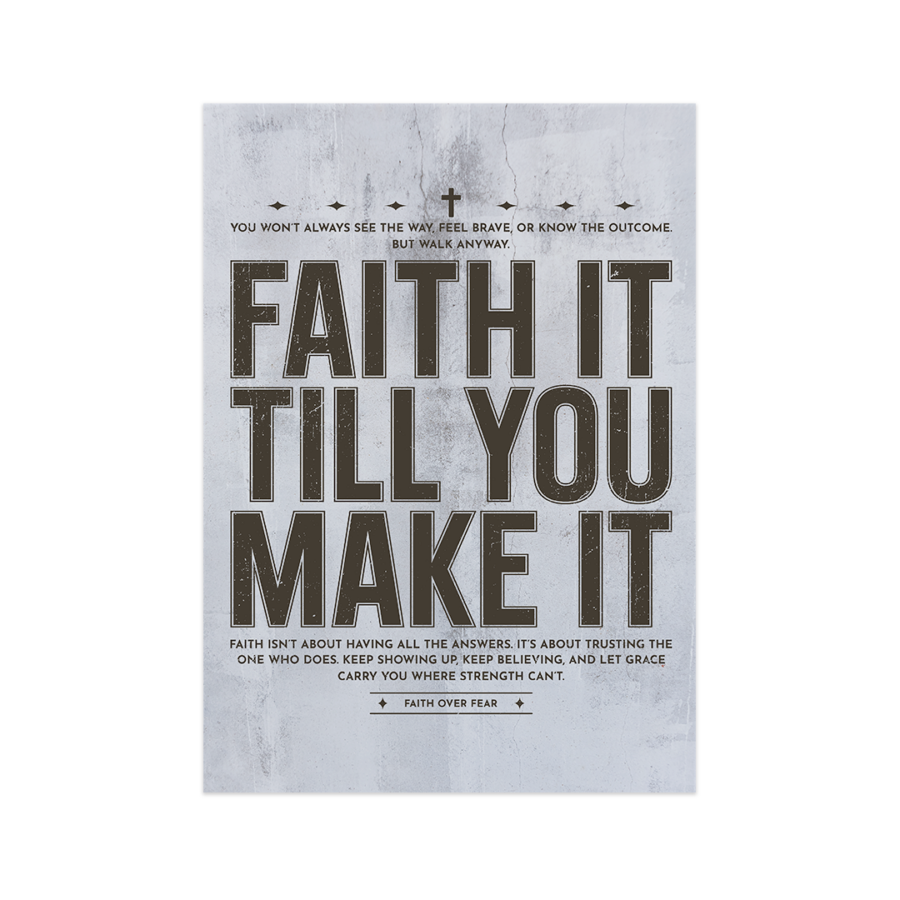 Poster 'Faith it'